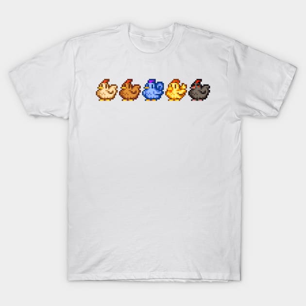 Chickens T-Shirt by SpriteGuy95